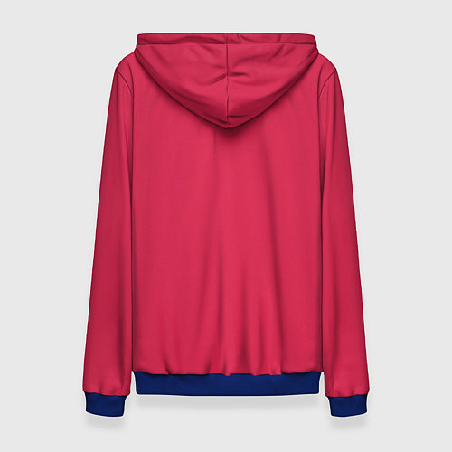 Женская толстовка Viva magenta pantone textile cotton / 3D-Синий – фото 2