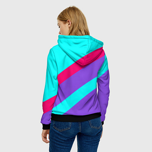 Женская толстовка Аля восьмидесятые FIRM / 3D-Черный – фото 4