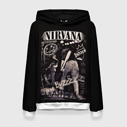 Толстовка-худи женская Nirvana bleach, цвет: 3D-белый