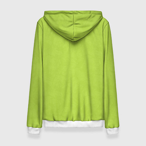 Женская толстовка Текстурированный ярко зеленый салатовый / 3D-Белый – фото 2