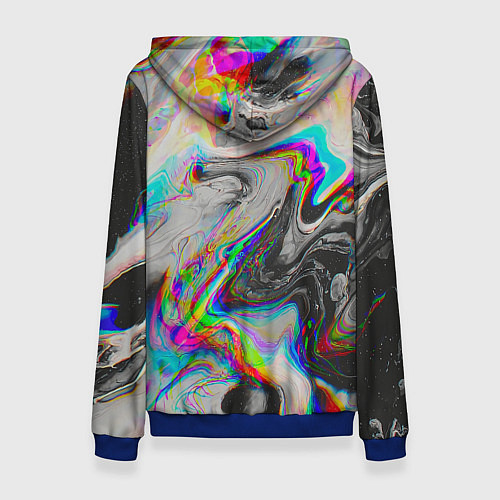 Женская толстовка Abstract digital / 3D-Синий – фото 2