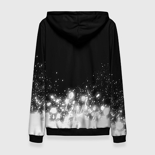 Женская толстовка Фигурист из России и герб РФ: символ сверху / 3D-Черный – фото 2