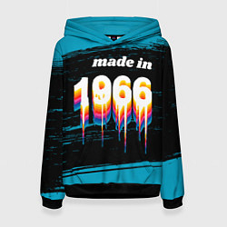 Толстовка-худи женская Made in 1966: liquid art, цвет: 3D-черный