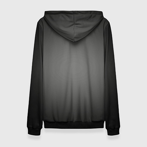 Женская толстовка Серый, черный градиент / 3D-Черный – фото 2