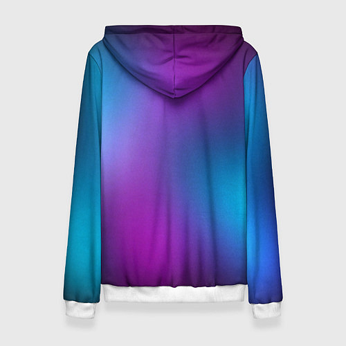 Женская толстовка НЕОНОВЫЙ ГРАДИЕНТ / 3D-Белый – фото 2