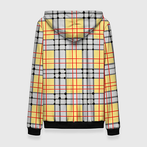 Женская толстовка Светлые квадраты и линии / 3D-Черный – фото 2