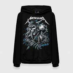 Толстовка-худи женская Metallica - Викинг, цвет: 3D-черный