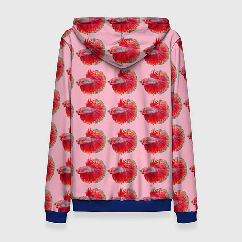 Женская толстовка Рыбка петушок / 3D-Синий – фото 2