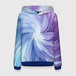 Толстовка-худи женская Вихрь красок, цвет: 3D-синий