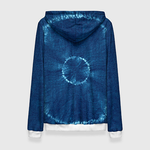 Женская толстовка Знак Весы на фоне тай-дай / 3D-Белый – фото 2