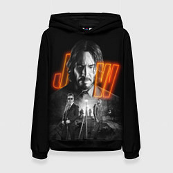 Толстовка-худи женская John Wick Chapter 4, цвет: 3D-черный