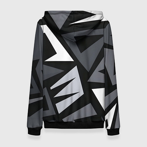Женская толстовка Геометрический камуфляж / 3D-Черный – фото 2