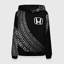 Женская толстовка Honda tire tracks