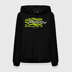 Толстовка-худи женская Moscow since 1147, цвет: 3D-черный