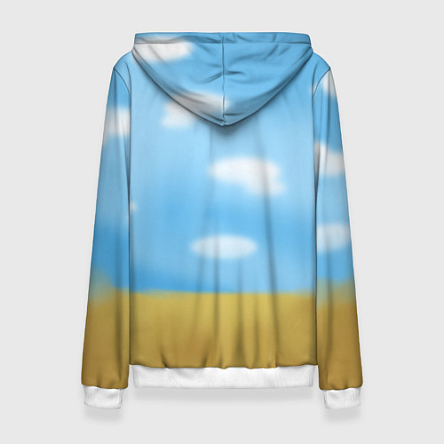 Женская толстовка Цыпленок - Чикен Ган / 3D-Белый – фото 2