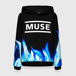 Женская толстовка Muse blue fire