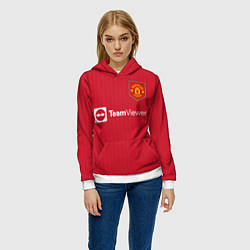 Толстовка-худи женская МЮ форма 2223 домашняя, цвет: 3D-белый — фото 2