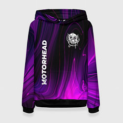 Толстовка-худи женская Motorhead violet plasma, цвет: 3D-черный