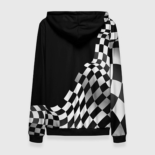 Женская толстовка Exeed racing flag / 3D-Черный – фото 2