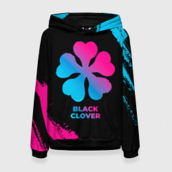 Толстовка-худи женская Black Clover - neon gradient, цвет: 3D-черный