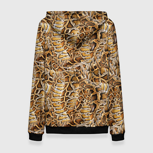 Женская толстовка Змеиный клубок / 3D-Черный – фото 2