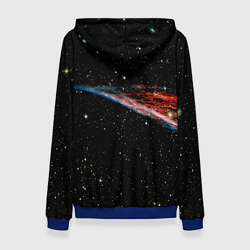 Женская толстовка Космонавт играет рок на гитаре / 3D-Синий – фото 2