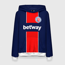 Толстовка-худи женская Форма PSG LGD, цвет: 3D-белый