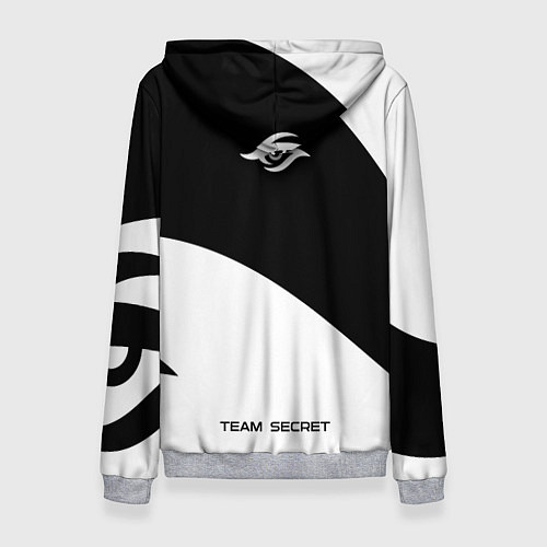 Женская толстовка Форма Team Secret white / 3D-Меланж – фото 2