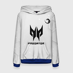 Толстовка-худи женская TNC Predator white, цвет: 3D-синий