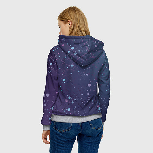 Женская толстовка Все равно / 3D-Меланж – фото 4