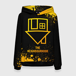 Толстовка-худи женская The Neighbourhood - gold gradient, цвет: 3D-черный