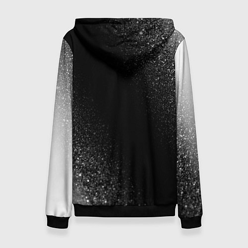 Женская толстовка Evangelion glitch на темном фоне / 3D-Черный – фото 2