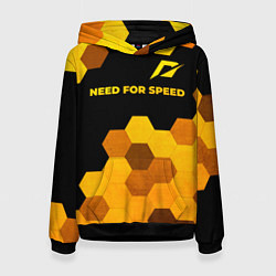 Женская толстовка Need for Speed - gold gradient: символ сверху