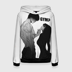 Толстовка-худи женская Gym?, цвет: 3D-черный