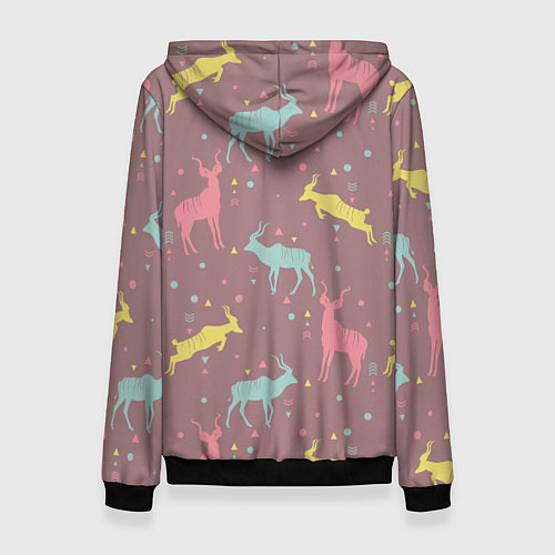 Женская толстовка Газели / 3D-Черный – фото 2