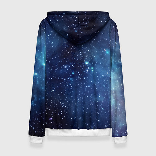 Женская толстовка Звездное небо - нейросеть / 3D-Белый – фото 2