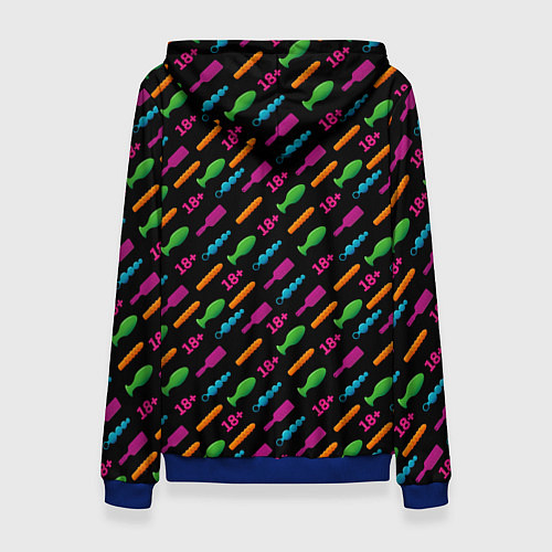 Женская толстовка Sex Shop / 3D-Синий – фото 2