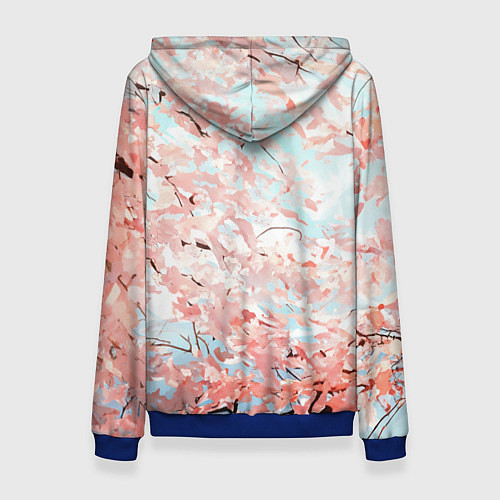 Женская толстовка Казуха с зонтиком - Геншин Импакт / 3D-Синий – фото 2