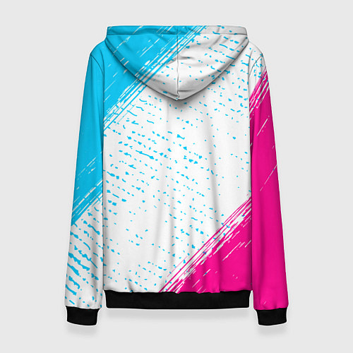 Женская толстовка Aerosmith neon gradient style / 3D-Черный – фото 2