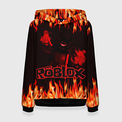 Толстовка-худи женская Fire Roblox, цвет: 3D-черный