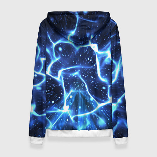 Женская толстовка Sonic electric waves / 3D-Белый – фото 2