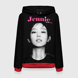 Толстовка-худи женская Blackpink Jennie Portrait, цвет: 3D-красный