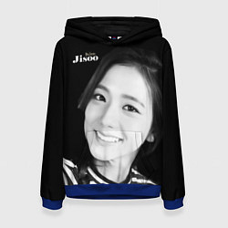 Толстовка-худи женская Blackpink Jisoo in vest, цвет: 3D-синий