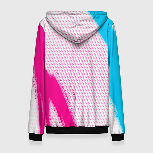 Женская толстовка Lifan neon gradient style: надпись, символ / 3D-Черный – фото 2