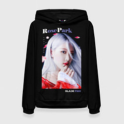 Толстовка-худи женская Blackpink Rose Red Kimono, цвет: 3D-черный