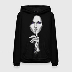 Толстовка-худи женская The Witcher 3 - Йеннифер, цвет: 3D-черный