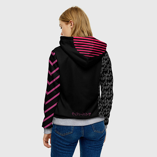 Женская толстовка Евангелион Ева 01 / 3D-Меланж – фото 4