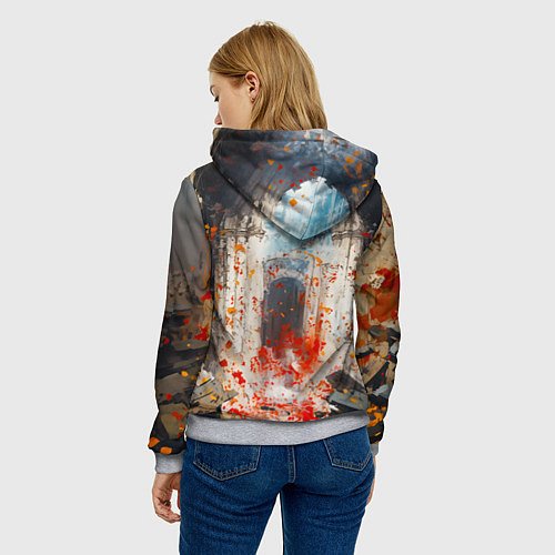 Женская толстовка Космодесант - Warhammer 40k / 3D-Меланж – фото 4