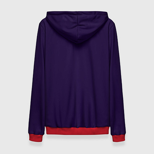 Женская толстовка Динозавр на мотоцикле / 3D-Красный – фото 2