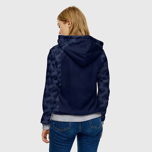 Женская толстовка ФК Реал Мадрид форма 2324 гостевая / 3D-Меланж – фото 4